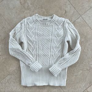 Cream Chunky knit sweater